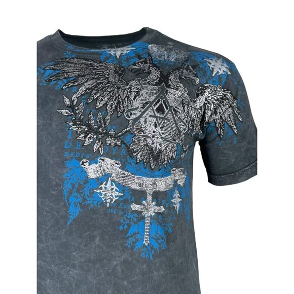 Archaic by Affliction Men's T-Shirt Calcium Biker Y2K S-5XL - Picture 7 of 8